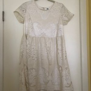 Cream lace dress